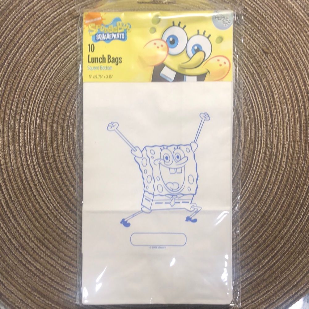 SpongeBob SquarePants Paper Lunch Bags